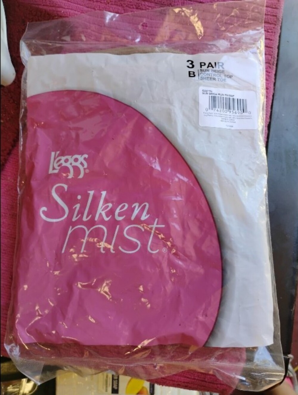 Silken Mist Women's Pink 3 Pack Of Pantyhose